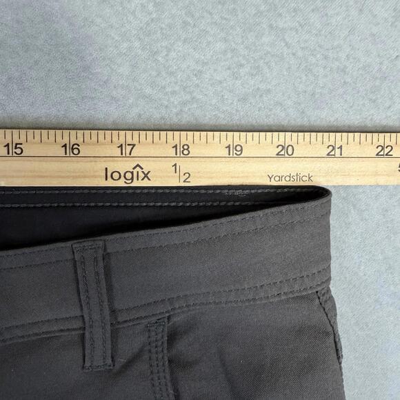 Prana Stretch Zion II Pants Mens 40x32 Gray Belted Slim Fit Cargo Hiking Outdoor - Picture 6 of 7